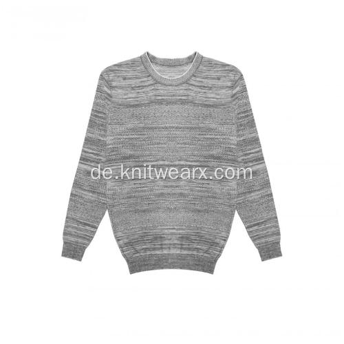 Herren Strickpullover Charcoal AB Yarn Crewneck Pullover